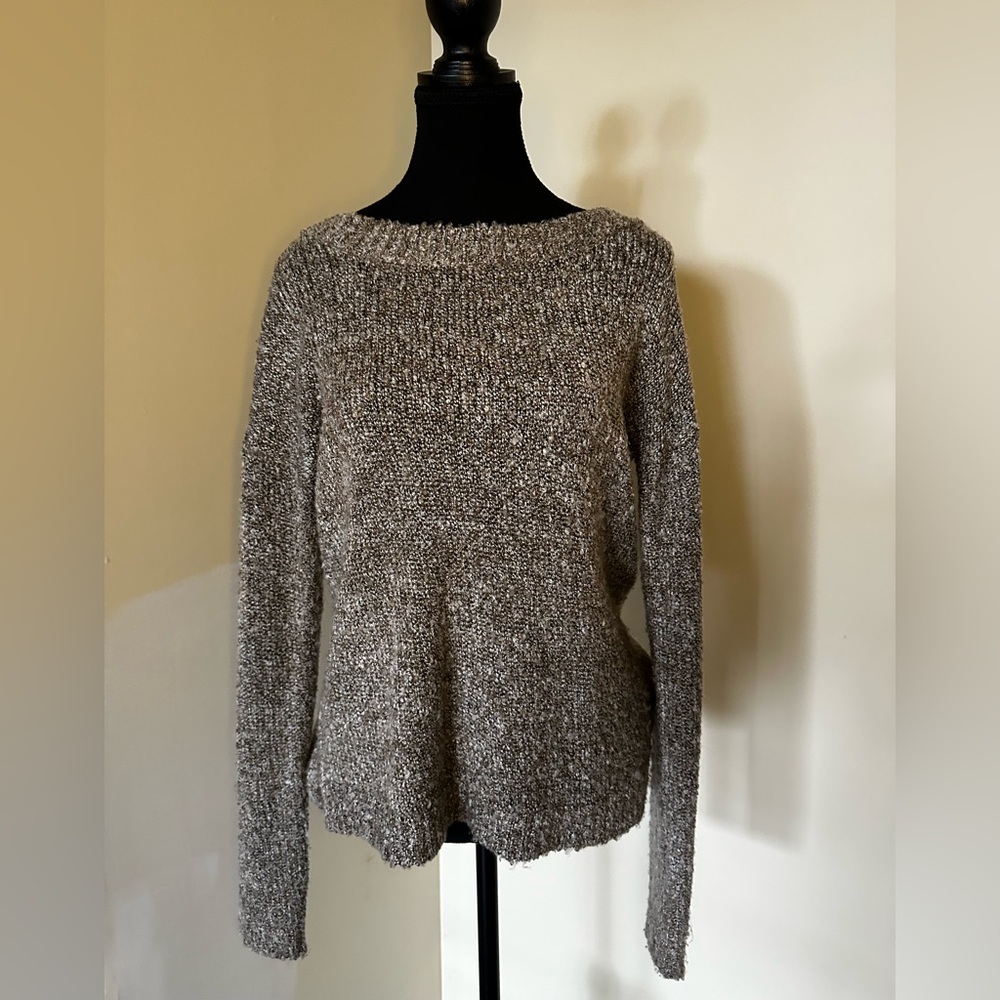 Cozy Gray Knit Sweater